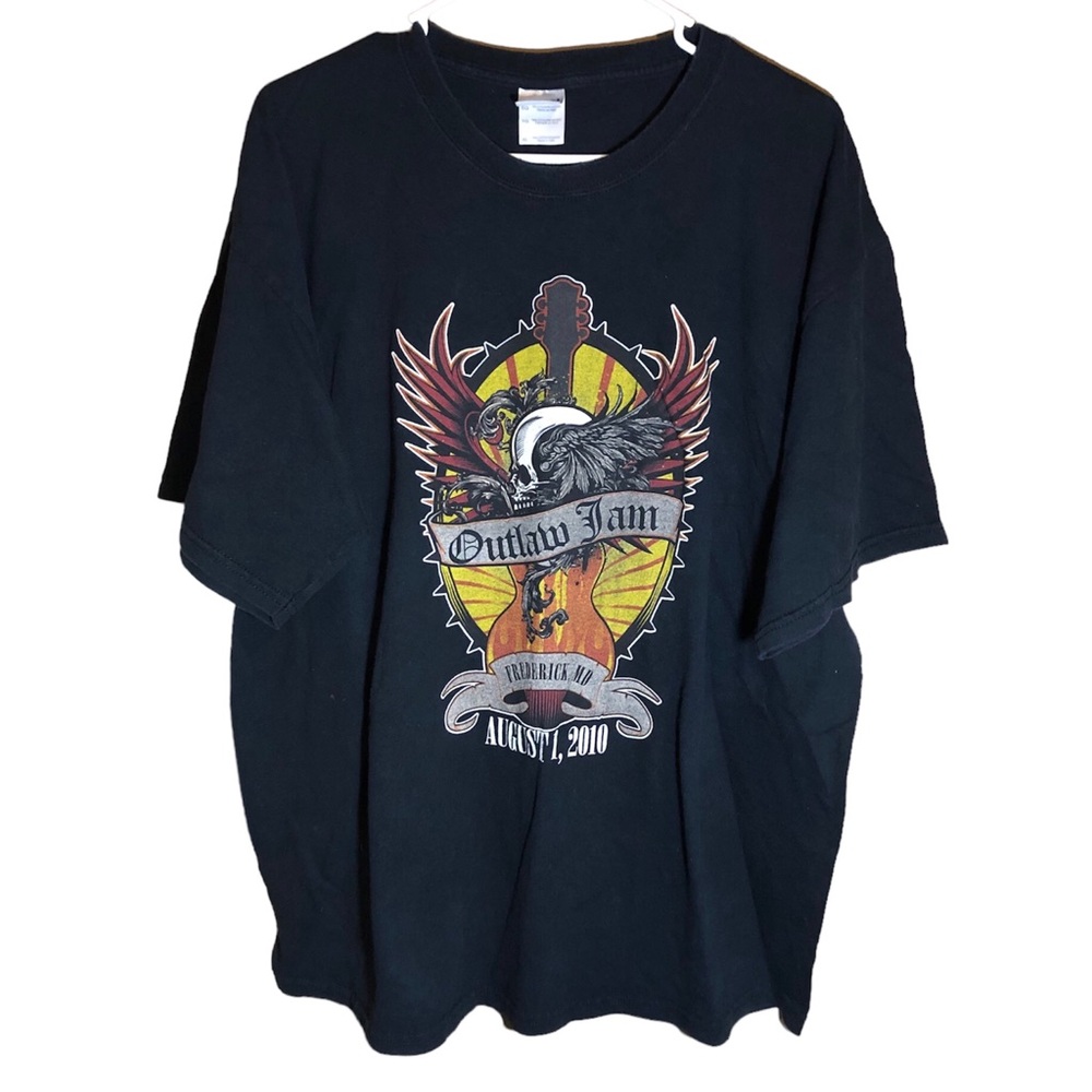 Outlaw Jam Concert T-shirt Frederick MD Aug 1 2010 Candlebox Blue Oyster Cult XL